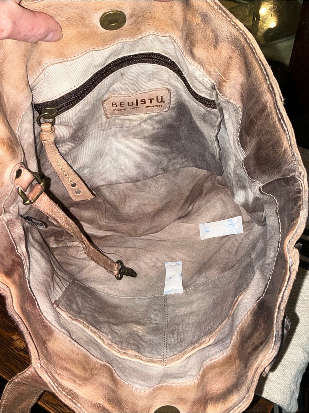 NWOT Bed Stu Leather Stevie Tote Shoulder Bag Starry Night Retail $265 - Picture 12 of 13